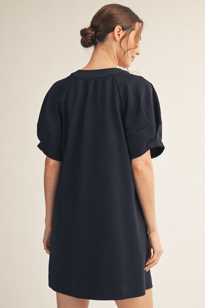 Solid Shift Dress