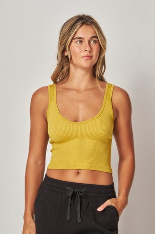 Ribbed Seamless Crop Top