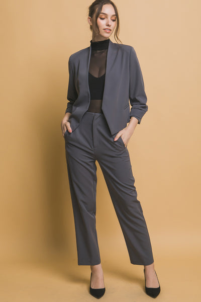 Long Sleeve Open Blazer