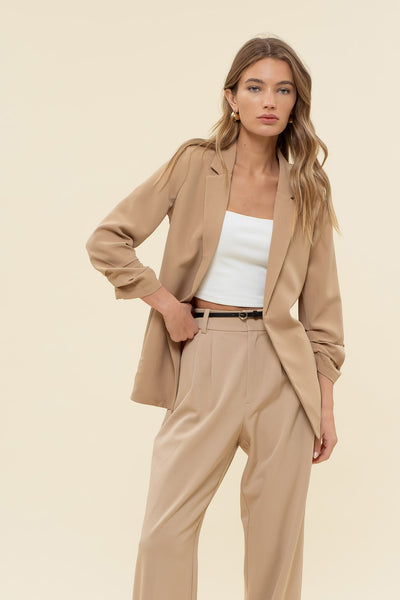 Ruched Blazer