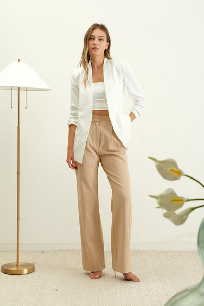Collared 3/4 Sleeve Blazer