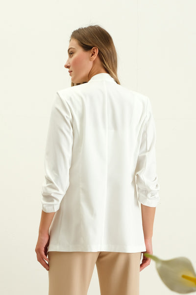 Collared 3/4 Sleeve Blazer