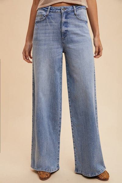Comfort Stretch High Rise Wide Leg Jean