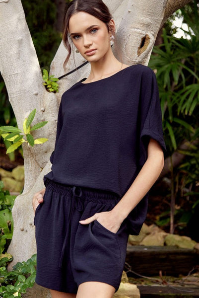 Solid Loungewear Top