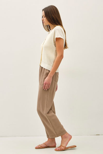 Chunky Waffle Knit Sweater Vest