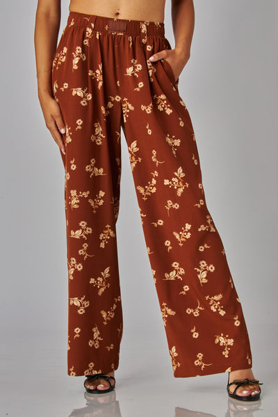 Floral Silk Pant
