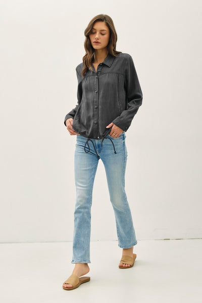 Collared Tencel Button Up