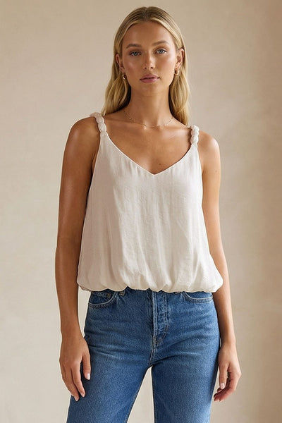 Billowy Accent Tank Top