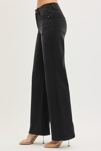 High Rise Black Jeans