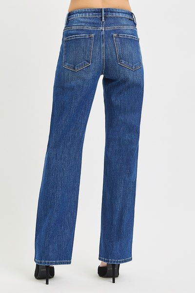 Tummy Control High Rise Straight Jeans