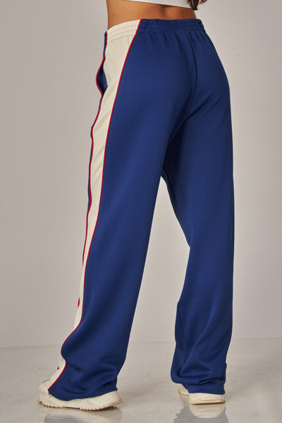 Contrast Piping Track Pants