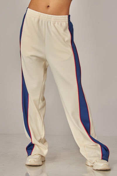 Contrast Piping Track Pants