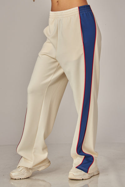 Contrast Piping Track Pants