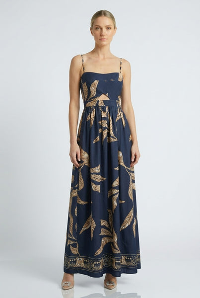 Cutout Bustier Midi Dress