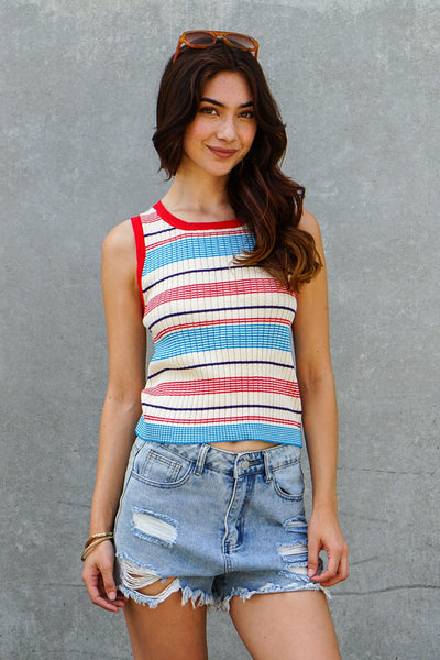 Sunset Stripe Top