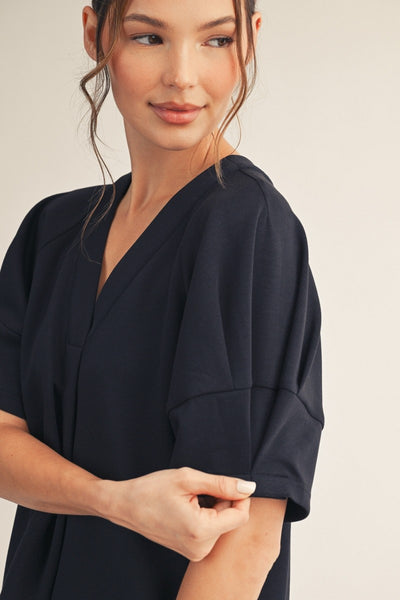 Solid Shift Dress