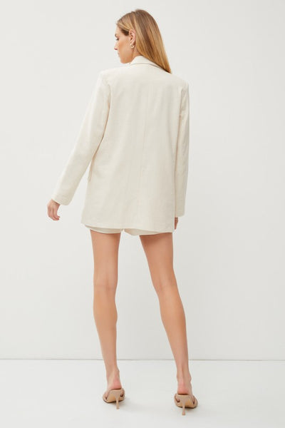 Classic Solid Oversized Blazer