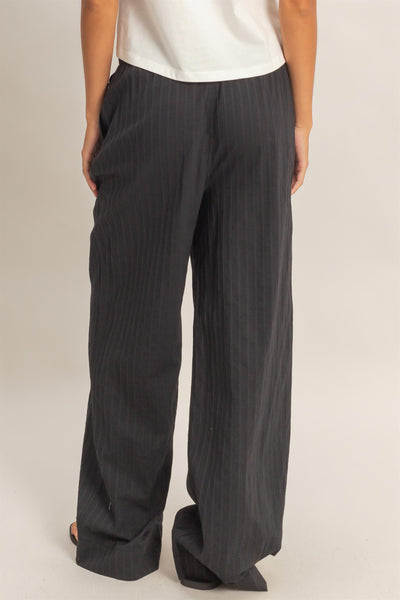 Pinstripe Drawstring Pants