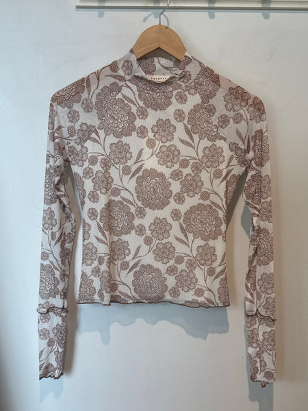 Sheer Floral Long Sleeve