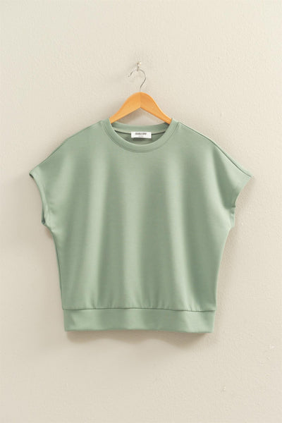 Crew Neck Dolman Top