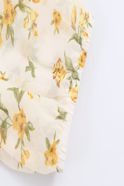 Floral Asymmetrical Maxi Dress