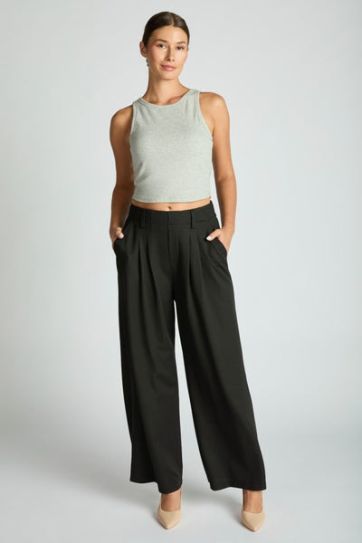 Wide Leg Waffle Trousers