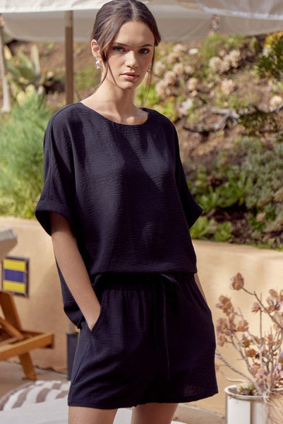 Solid Loungewear Top