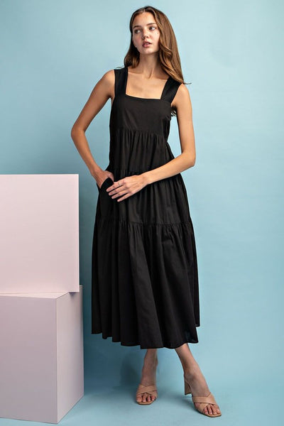 Sleeveless Tiered Midi Dress