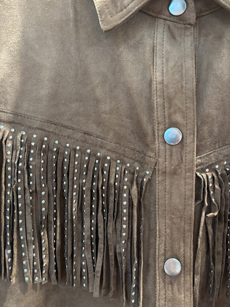Studded Fringed Jacket
