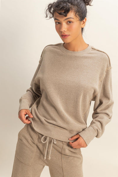 Raw Edge Sweatshirt