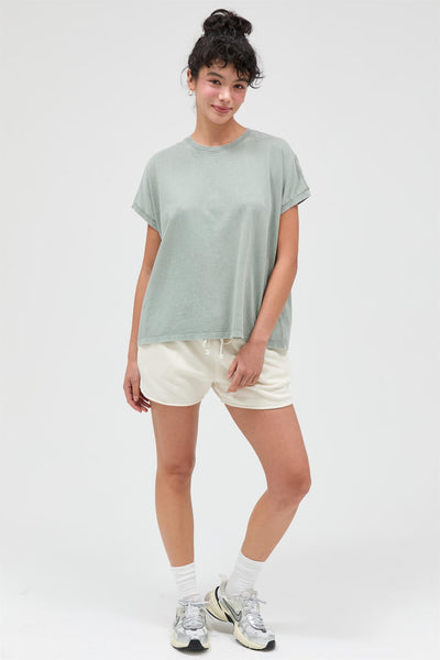Cap Sleeve Mineral Washed Tee