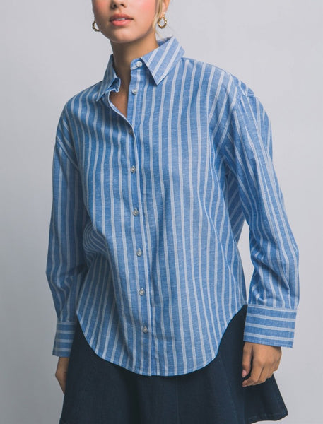 Button Down Stripe Shirt