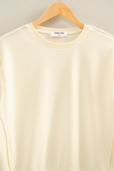 Raw Edge Sweatshirt