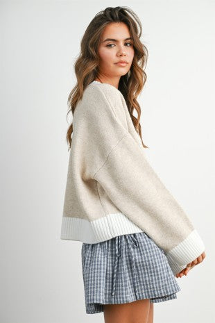 Cozy Contrast Sweater