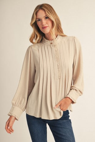 Front Pleat Blouse