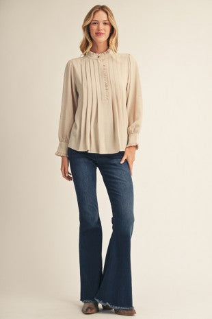 Front Pleat Blouse