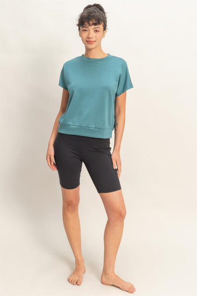 Crew Neck Dolman Top