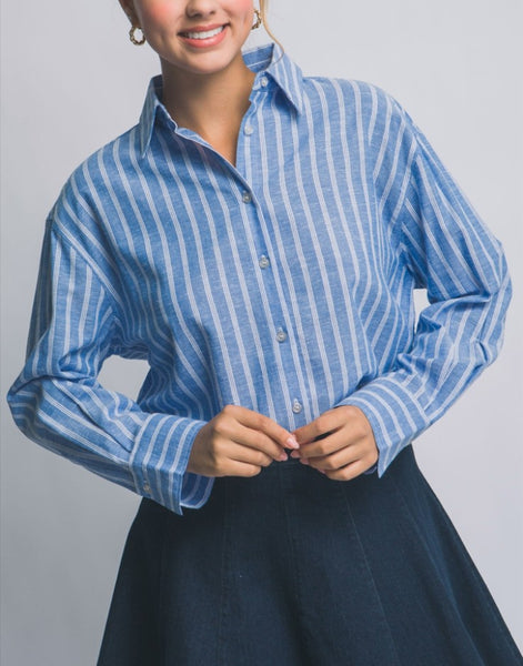 Button Down Stripe Shirt