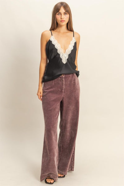 Washed Corduroy Trousers