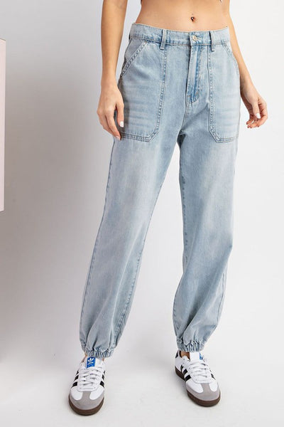 Mineral Washed Denim Pants