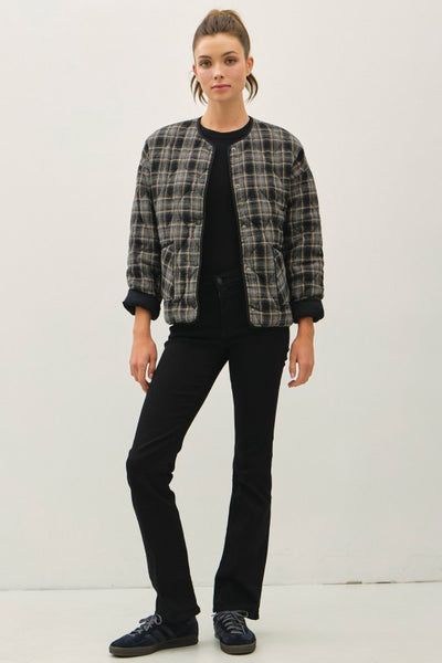 Quilted Plaid Jacket