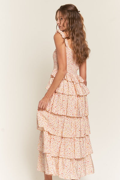 Tiered Ruffle Midi Dress