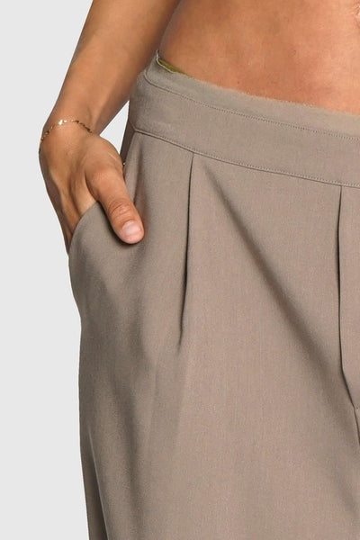 Raw Chiffon Edge Trousers