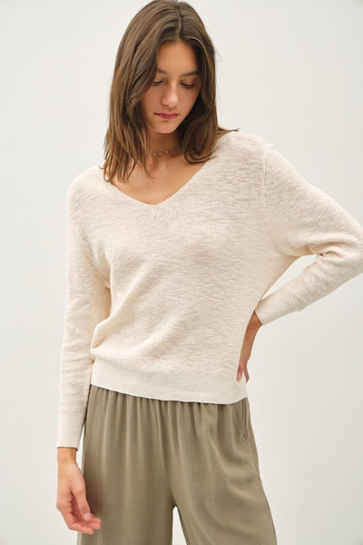 Cotton Slub Sweater