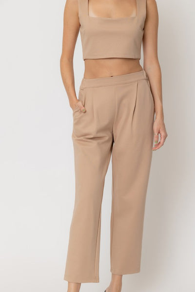 High Waisted Pleated Pants