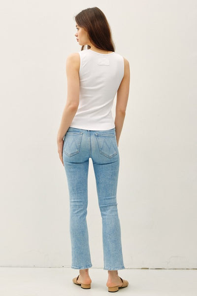 Ribbed Raw Seam Tank