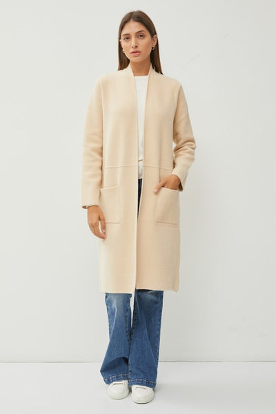 Sleek Cardigan Coat