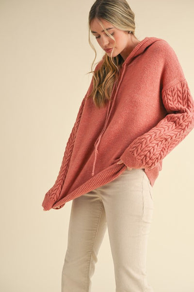 Pullover Knit Hoodie