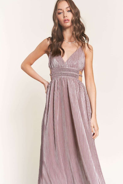 Mauve Sleeveless Maxi Dress