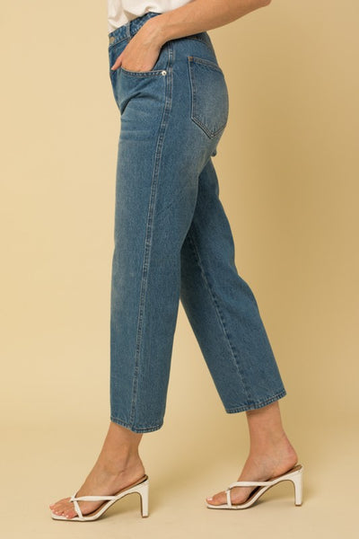 Double Yoke Straight Denim Pants